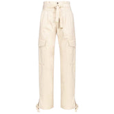 White Cotton Women Pant
